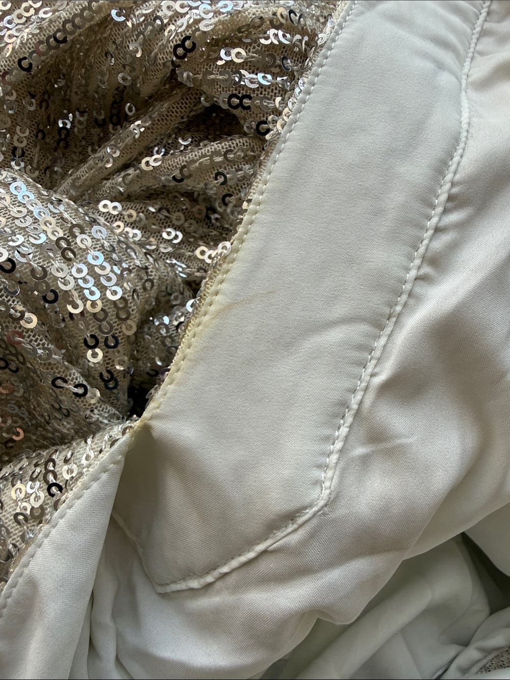 Sail to Sable STS Anne Midi Dress Silver Sequin Size XXL - Picture 4 of 12